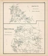 Hampton Town, Brentwood, New Hampshire State Atlas 1892 Uncolored